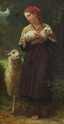 The Newborn Lamb (The Shepherdess)